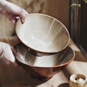 Porcelain Reactive Glazed Ramen Bowl Wholesale