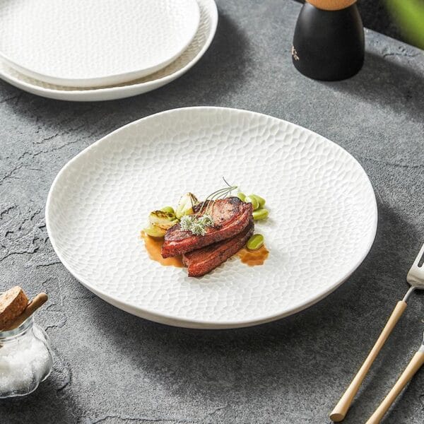 White Ceramic Dinner Plate Wholesale - Image 3