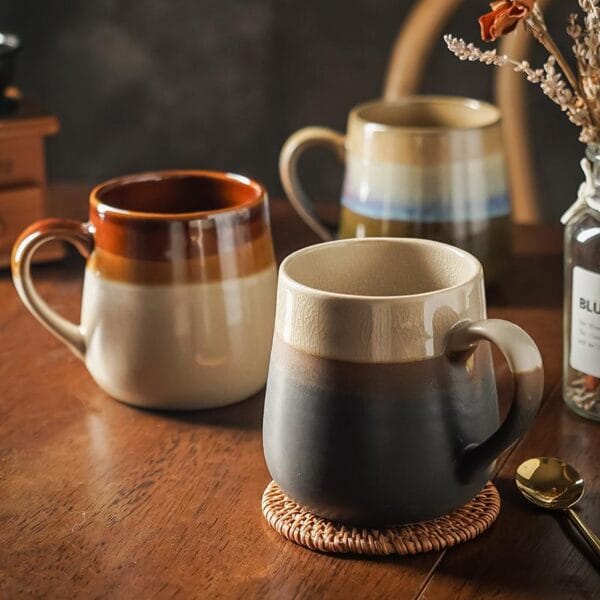 Retro Stoneware Coffee Mug Wholesale - Image 4