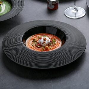 Eco-Friendly Irregular Ceramic Dessert Plate Wholesale