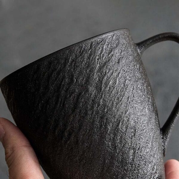 Black Stone Pattern Ceramic Cup Wholesale - Image 4