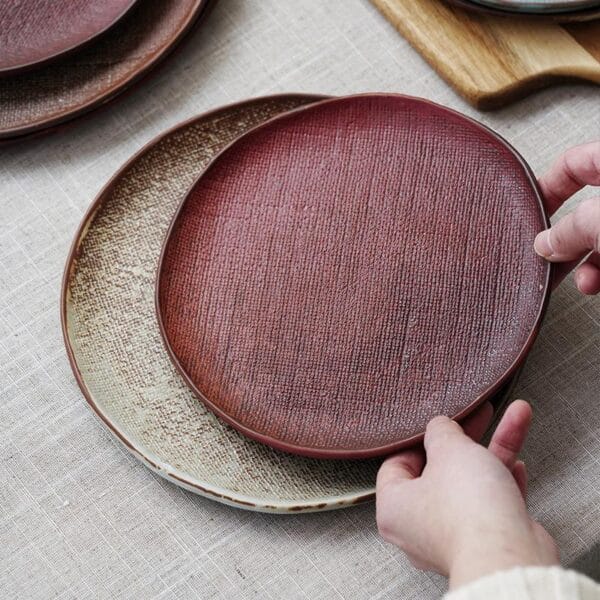 Vintage Matte Glaze Ceramic Plates Wholesale - Image 3