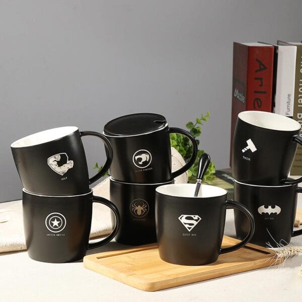 Black Matte Ceramic Water Mug Wholesale - Image 2