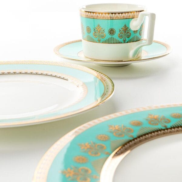 Vintage Ceramic Green Plates Custom Wholesale - Image 4