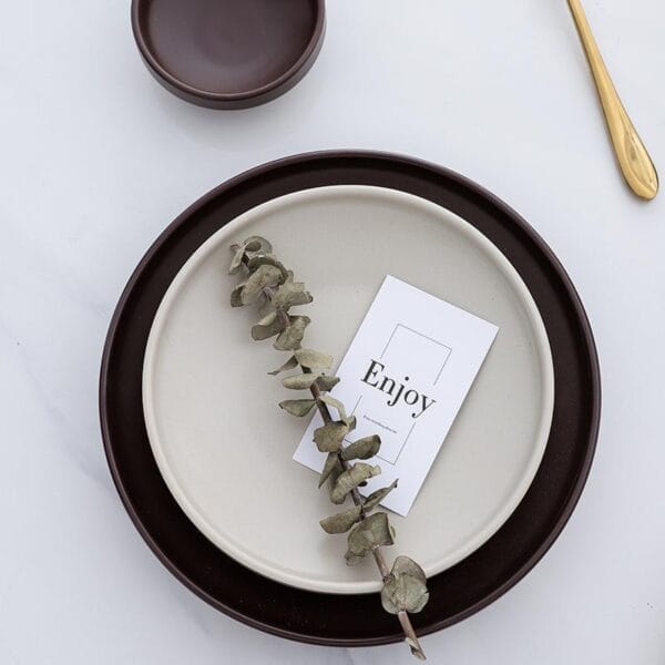 Wheat Design Porcelain Pasta Plate Wholesale - Image 2