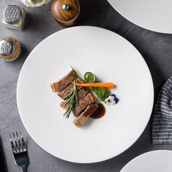 HoReCa Vintage Porcelain Dinner Plate Wholesale - Image 3
