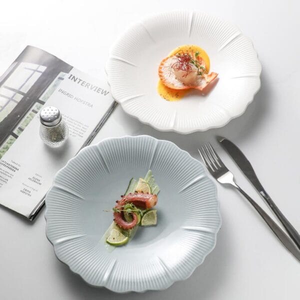 Petal Series Ceramic Dinner Plate Wholesale - Image 3