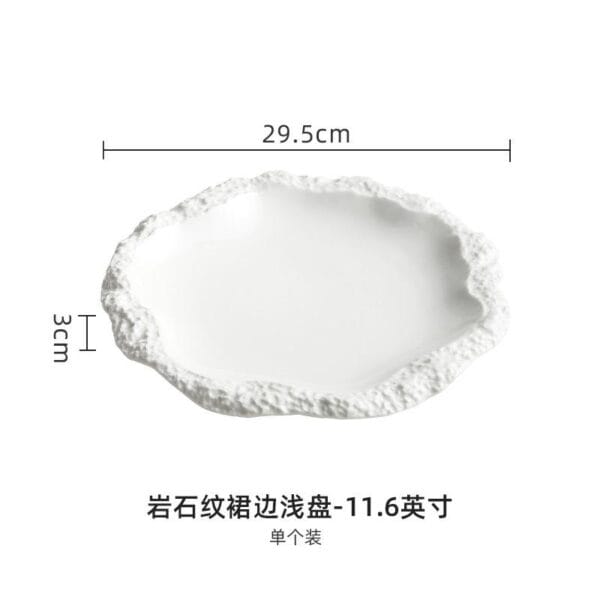 Ceramic Tableware Stone Grain Plate Wholesale - Image 4