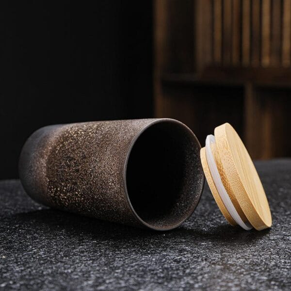 Japanese Rust Glaze Ceramic Mug Wholesale - Image 4
