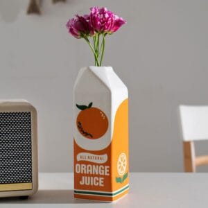 Orange Ceramic Vase Wholesale