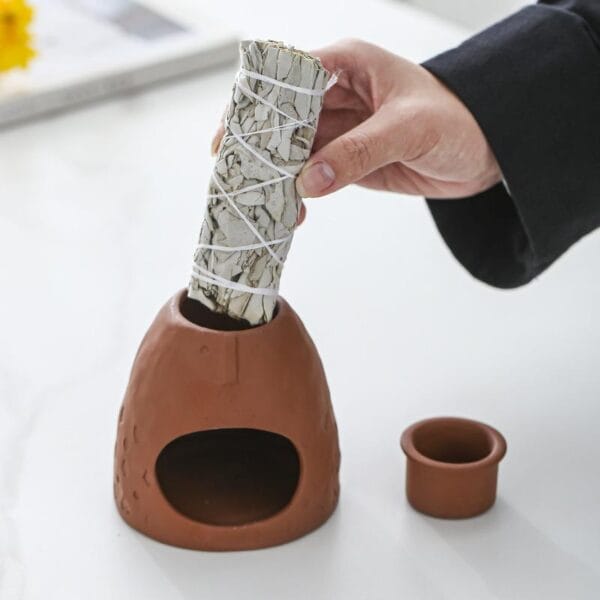 2-in-1 Ceramic Sage Burner Wholesale - Image 4