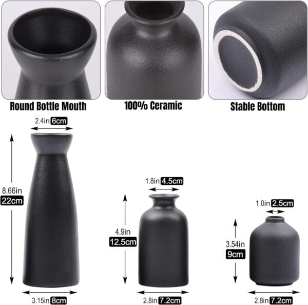 Modern White Ceramic Vase Set Wholesale - Image 3
