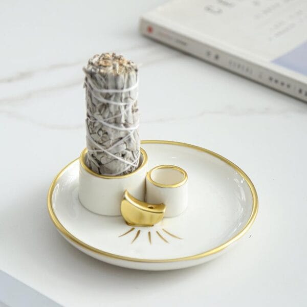 Ceramic Sage and Palo Santo Burner Wholesale - Image 4