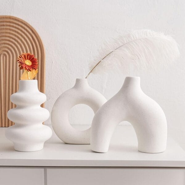 Bohemian Ceramic Vase Set Wholesale - Image 3